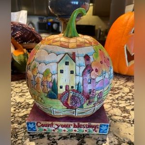 “Count your blessings” Jim Shore 2004 Pumpkin